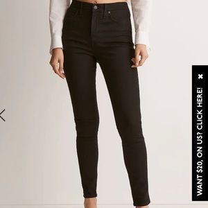 Madewell 10” high waisted skinny jeans